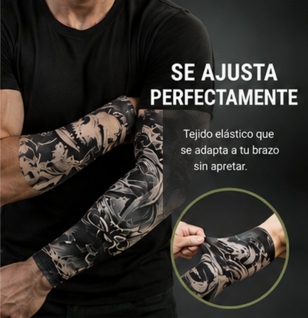 Manga de Tatuaje Temporal y Protectora