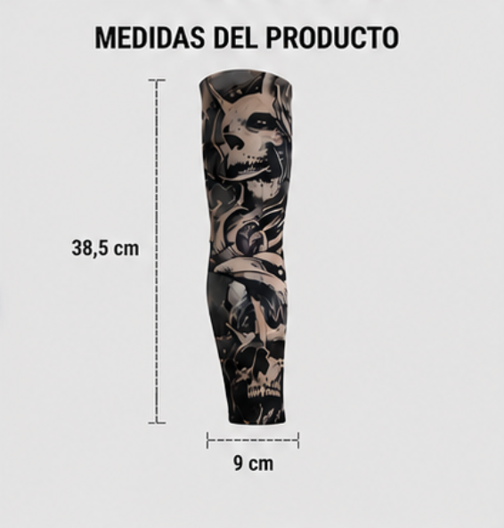 Manga de Tatuaje Temporal y Protectora